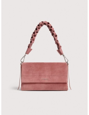 Borsa a spalla in camoscio Coccinelle Boheme Small – Winter Rose - foto 1