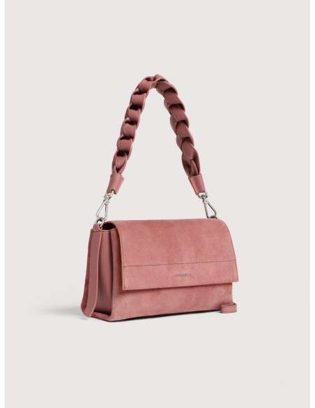 Borsa a spalla in camoscio Coccinelle Boheme Small – Winter Rose - foto 2