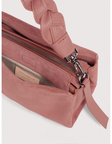 Borsa a mano in camoscio Coccinelle Boheme Small – Winter Rose - foto 3