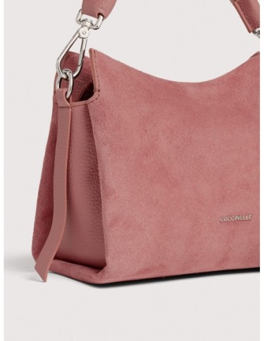 Borsa a mano in camoscio Coccinelle Boheme Small – Winter Rose - foto 4