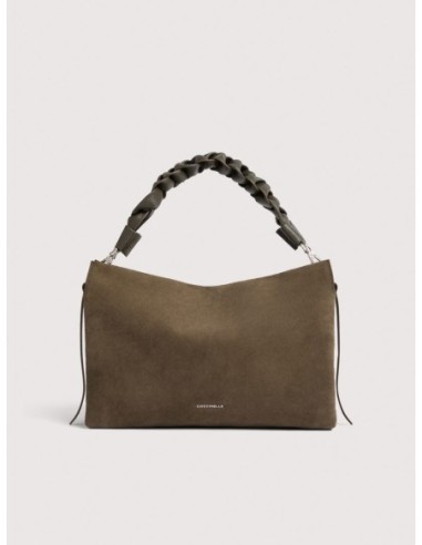 Borsa a spalla in camoscio Coccinelle Boheme Medium – Fango - foto 1
