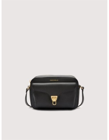 Camera bag in pelle con grana Coccinelle Beat Small – Noir - foto 1