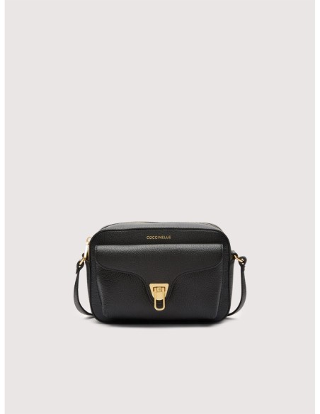 Camera bag in pelle con grana Coccinelle Beat Small – Noir - foto 1