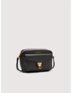 Camera bag in pelle con grana Coccinelle Beat Small – Noir - foto 1 2