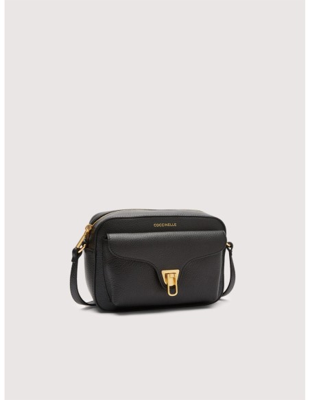 Camera bag in pelle con grana Coccinelle Beat Small – Noir - foto 2