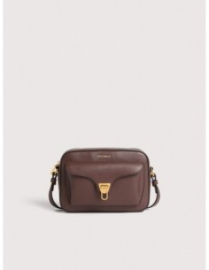 Camera bag in pelle con grana Coccinelle Beat Small – Berry - foto 1