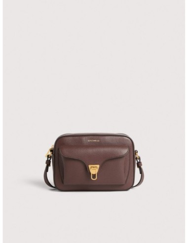 Camera bag in pelle con grana Coccinelle Beat Small – Berry - foto 1