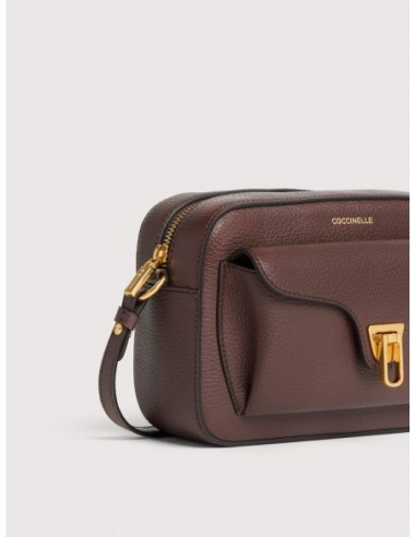 Camera bag in pelle con grana Coccinelle Beat Small – Berry - foto 4