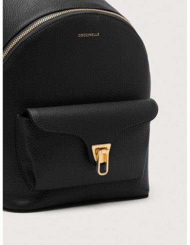 Zaino in pelle con grana Coccinelle Beat Generation Small – Noir - foto 5