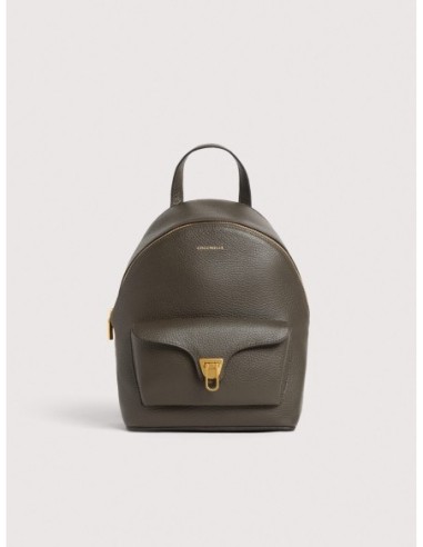 Zaino in pelle con grana Coccinelle Beat Generation Small – Fango - foto 1