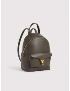 Zaino in pelle con grana Coccinelle Beat Generation Small – Fango - foto 1 2