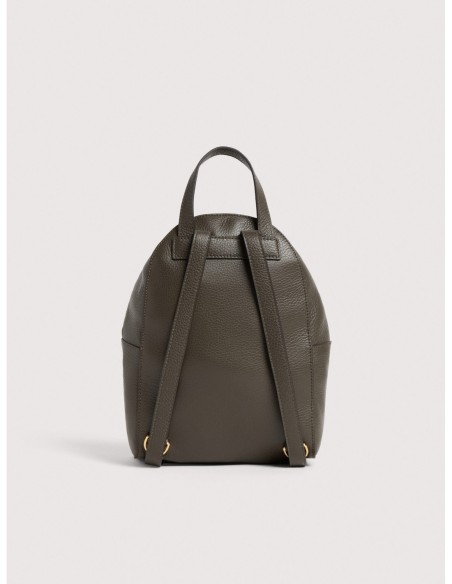 Zaino in pelle con grana Coccinelle Beat Generation Small – Fango - foto 3