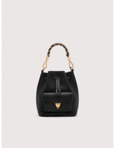 Borsa secchiello in pelle con grana Coccinelle Beat Generation Small – Noir - foto 1