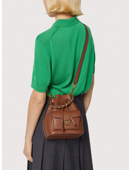 Borsa secchiello in pelle con grana Coccinelle Beat Generation Small – Noir - foto 6