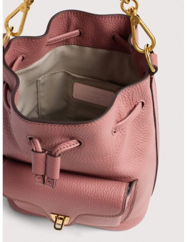 Borsa secchiello in pelle con grana Coccinelle Beat Generation Small – Winter Rose - foto 3