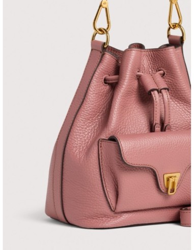 Borsa secchiello in pelle con grana Coccinelle Beat Generation Small – Winter Rose - foto 4