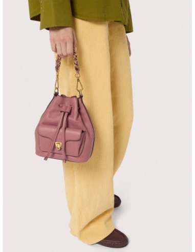 Borsa secchiello in pelle con grana Coccinelle Beat Generation Small – Winter Rose - foto 5