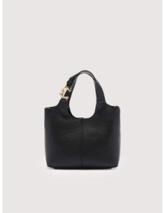 Borsa a mano in pelle con grana Coccinelle C-Easy Small – Noir - foto 1