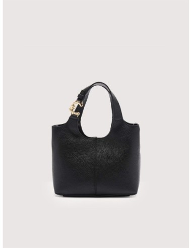 Borsa a mano in pelle con grana Coccinelle C-Easy Small – Noir - foto 1