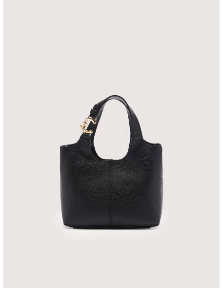 Borsa a mano in pelle con grana Coccinelle C-Easy Small – Noir - foto 1
