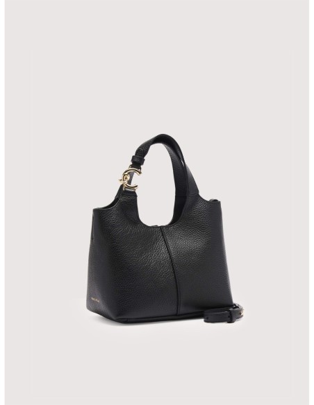 Borsa a mano in pelle con grana Coccinelle C-Easy Small – Noir - foto 2