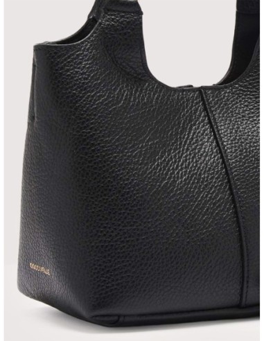 Borsa a mano in pelle con grana Coccinelle C-Easy Small – Noir - foto 4