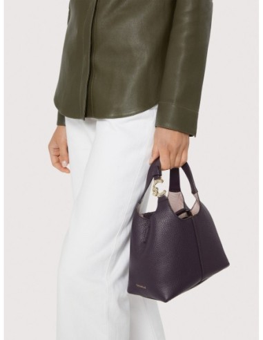 Borsa a mano in pelle con grana Coccinelle C-Easy Small – Noir - foto 5