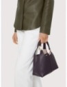 Borsa a mano in pelle con grana Coccinelle C-Easy Small – Noir