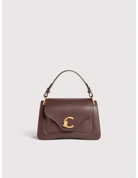 Borsa a mano in pelle liscia Coccinelle C-Me Small – Berry - foto 1