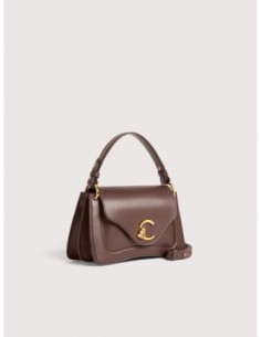 Borsa a mano in pelle liscia Coccinelle C-Me Small – Berry - foto 1 2
