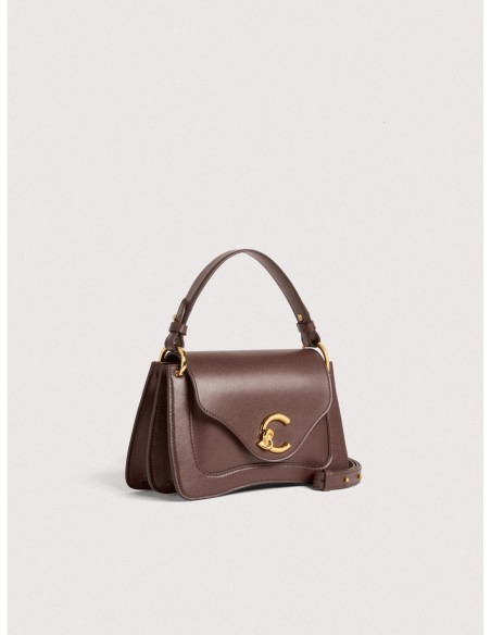 Borsa a mano in pelle liscia Coccinelle C-Me Small – Berry - foto 2
