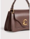 Borsa a mano in pelle liscia Coccinelle C-Me Small – Berry
