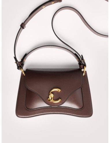Borsa a mano in pelle liscia Coccinelle C-Me Small – Berry - foto 5
