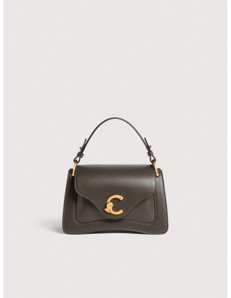 Borsa a mano in pelle liscia Coccinelle C-Me Small – Fango - foto 1