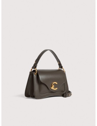 Borsa a mano in pelle liscia Coccinelle C-Me Small – Fango - foto 2