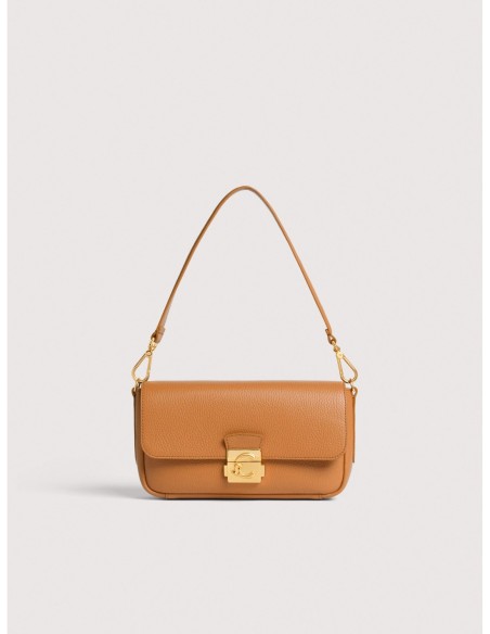Borsa baguette in pelle con grana Coccinelle C-Me Lock Medium – Robin - foto 1