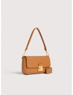 Borsa baguette in pelle con grana Coccinelle C-Me Lock Medium – Robin - foto 1 2