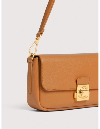 Borsa baguette in pelle con grana Coccinelle C-Me Lock Medium – Robin - foto 4