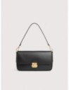 Borsa baguette in pelle con grana Coccinelle C-Me Lock Large – Noir Borsa baguette in pelle con grana Coccinelle C-Me Lock Large – Noir