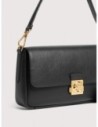 Borsa baguette in pelle con grana Coccinelle C-Me Lock Large – Noir Borsa baguette in pelle con grana Coccinelle C-Me Lock Large – Noir