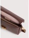 Borsa baguette in pelle con grana Coccinelle C-Me Lock Large – Berry