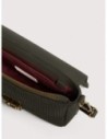 Borsa baguette in tessuto a coste Coccinelle C-Me Lock Medium – Fango