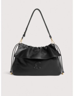 Borsa a spalla in pelle liscia Coccinelle Lidia Medium – Noir - foto 1