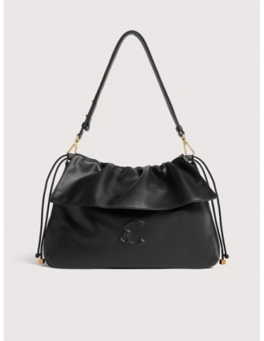 Borsa a spalla in pelle liscia Coccinelle Lidia Medium – Noir - foto 1