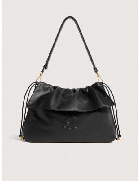 Borsa a spalla in pelle liscia Coccinelle Lidia Medium – Noir - foto 1