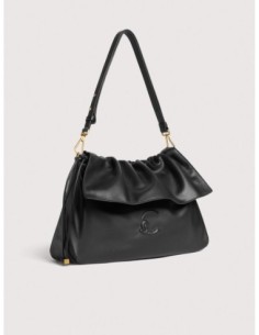 Borsa a spalla in pelle liscia Coccinelle Lidia Medium – Noir - foto 1 2
