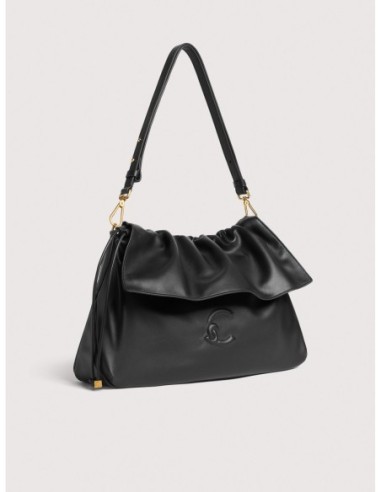 Borsa a spalla in pelle liscia Coccinelle Lidia Medium – Noir - foto 2