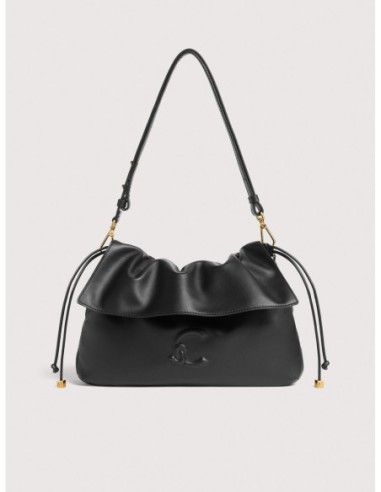 Borsa a spalla in pelle liscia Coccinelle Lidia Small – Noir - foto 1