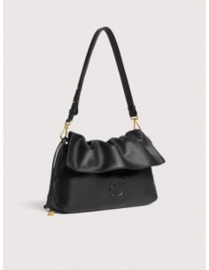 Borsa a spalla in pelle liscia Coccinelle Lidia Small – Noir - foto 1 2