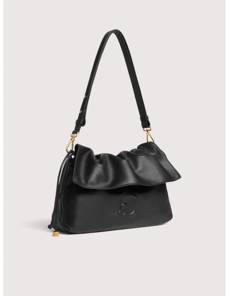 Borsa a spalla in pelle liscia Coccinelle Lidia Small – Noir - foto 2